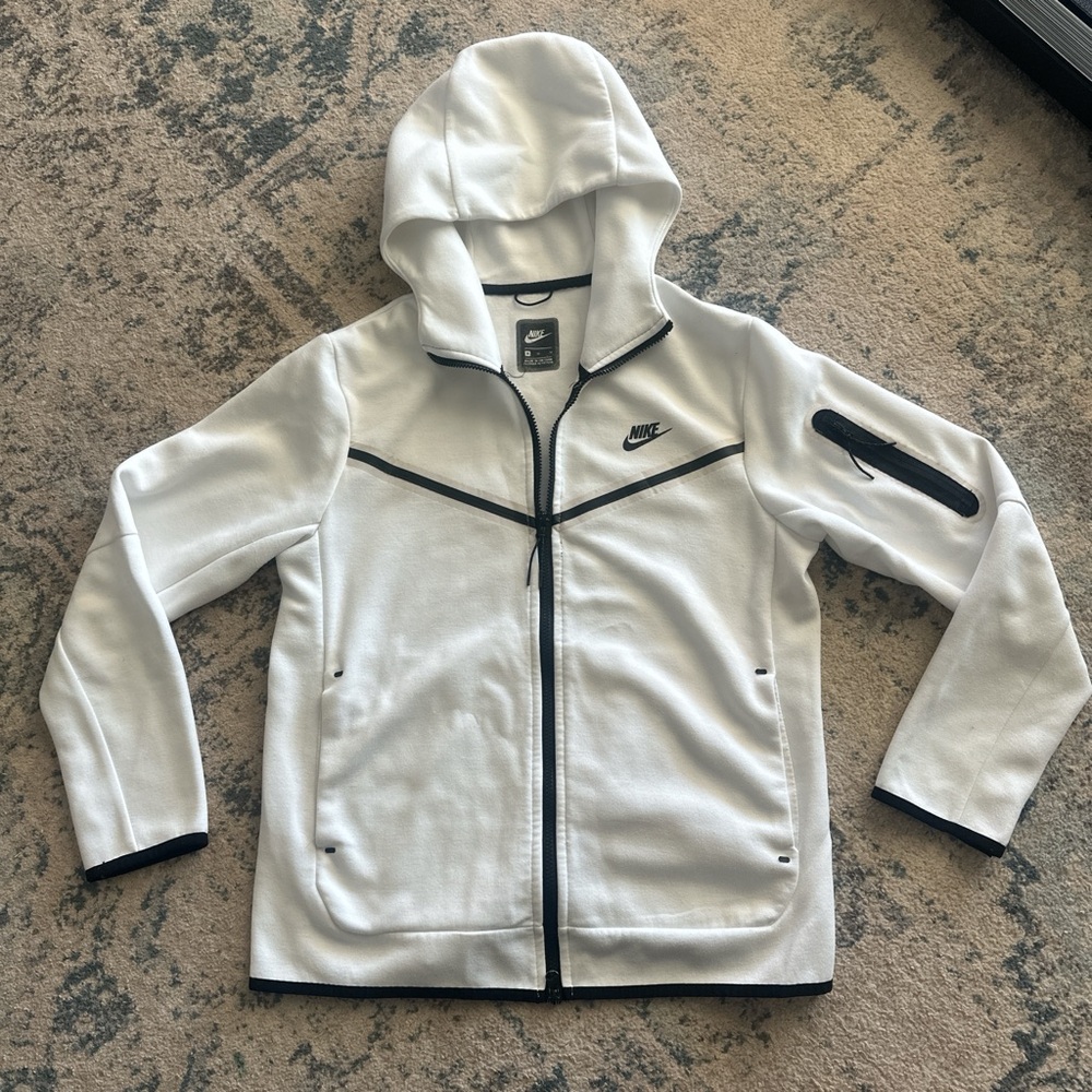 Nike Tech Hoodie White and Black